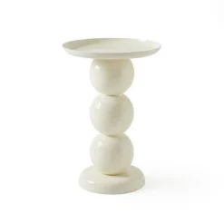 Bijzettafel Bolo Crème - Ø 34 cm