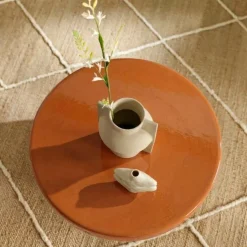 Bijzettafel Orange Terra - Ø 37 cm