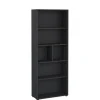 Boekenkast Bram Donkergrijs - 80x205x35 cm