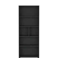 Boekenkast Bram Donkergrijs - 80x205x35 cm