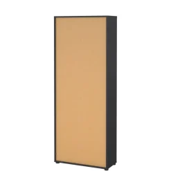 Boekenkast Bram Donkergrijs - 80x205x35 cm
