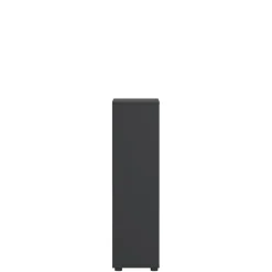 Boekenkast Bram Donkergrijs / Eiken - 80x124x35 cm