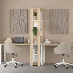 Boekenkast Bram Eiken - 80x205x35 cm