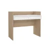 Bureau Boston Eiken / Wit - 103x89x56 cm