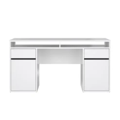 Bureau Boston Hoogglans Wit - 149x78x49 cm
