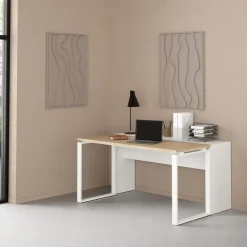 Bureau Bram Uitbreiding Wit - 150x76x40 cm