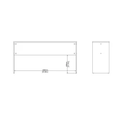 Bureau Bram Uitbreiding Wit - 150x76x40 cm
