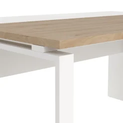 Bureau Bram Wit / Eiken - 150x76x60 / 150x76x40 cm