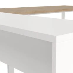 Bureau Bram Wit / Eiken - 150x76x60 / 150x76x40 cm