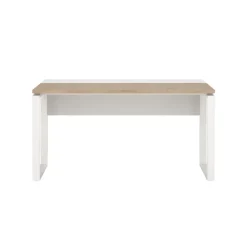 Bureau Bram Wit / Eiken - 150x76x60 / 150x76x40 cm