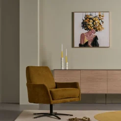 Draaifauteuil Perth Oker