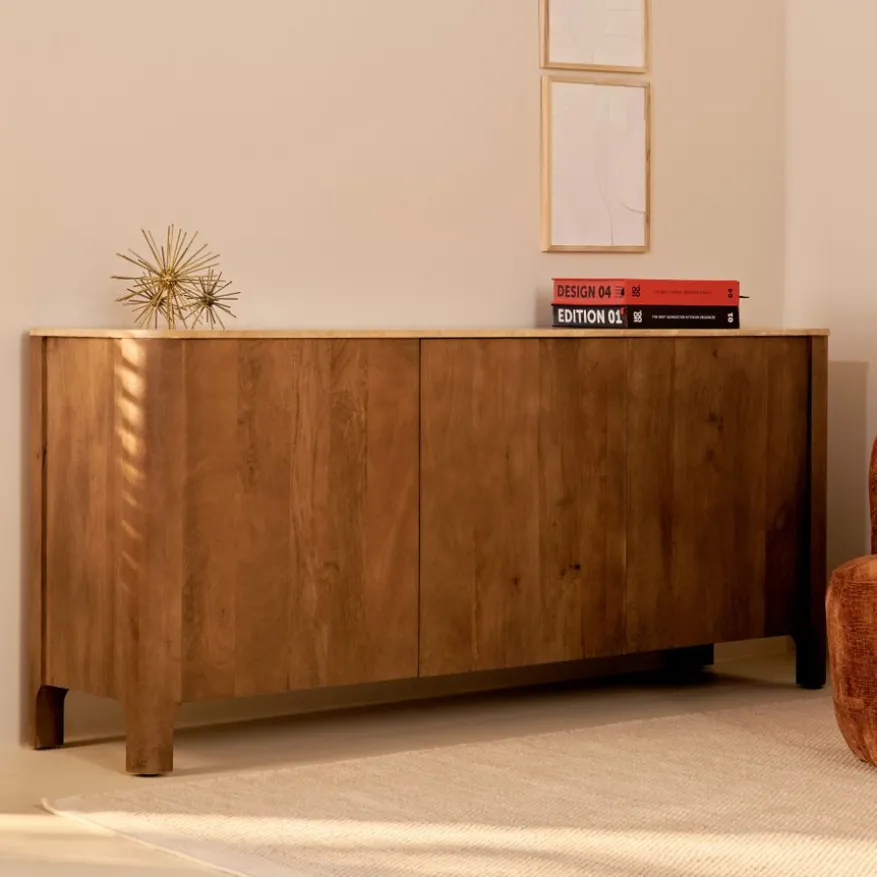 Dressoir Liam Kastanjebruin - 180x80x45 cm