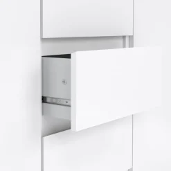Dressoir Luna Hoogglans Wit - 121x91x50 cm