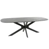 Eettafel Elval Donkergrijs - 215x105 cm