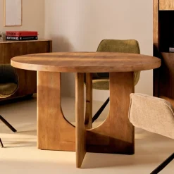 Eettafel Liam Kastanjebruin - Ø 120 cm