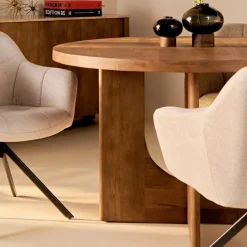 Eettafel Liam Kastanjebruin - Ø 120 cm