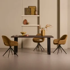 Eettafel Viborg Donkerbruin - 180x90 cm