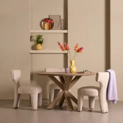 Eettafel Viborg Naturel - Ø 130 cm