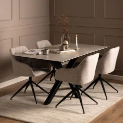 Eettafel Vikten Grijs - 200x100 cm