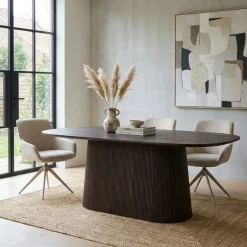 Eettafel Viktor Donkerbruin - 230x110 cm