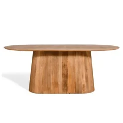 Eettafel Viktor Lichtbruin - 180x100 cm