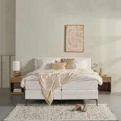 Elektrische Boxspring Cinderella Crème - 180x210 cm