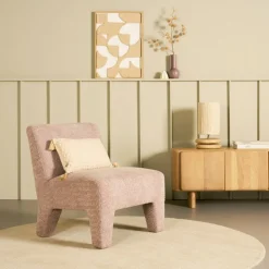Fauteuil Leeds Roze