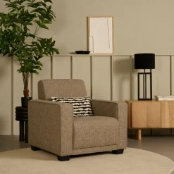 Fauteuil Pampus Ondiep Bruin