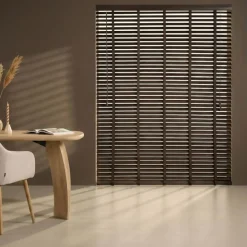 Houten Jaloezie Bruin - 220x210 cm