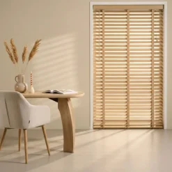 Houten Jaloezie Naturel - 120x210 cm