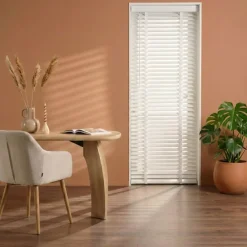 Houten Jaloezie Wit - 60x210 cm