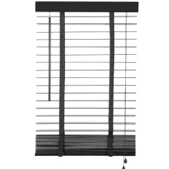 Houten Jaloezie Zwart - 80x210 cm