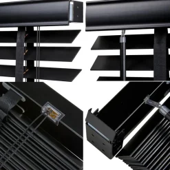 Houten Jaloezie Zwart - 100x180 cm