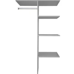 Kastindeling 100 cm Oss Grijs