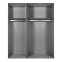 Kledingkast Aalst Donkergrijs - 135x210x65 cm