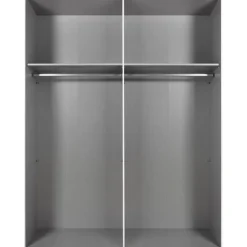 Kledingkast Aalst Wit Spiegel - 180x210x65 cm