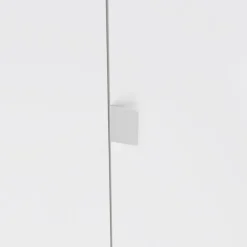 Kledingkast Atlanta Eiken / Hoogglans Wit - 197x202x58 cm