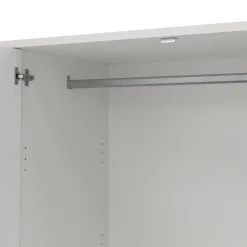Kledingkast Atlanta Wit - 197x202x58 cm
