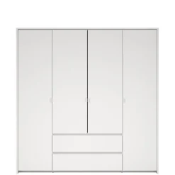 Kledingkast Atlanta Wit - 197x202x58 cm