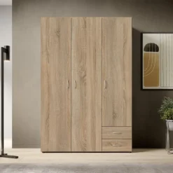 Kledingkast Baarlo Naturel - 120x176x52 cm