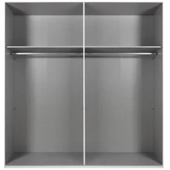 Kledingkast Bakel Donkergrijs - 200x216x65 cm