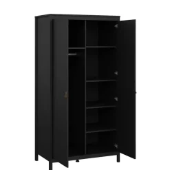 Kledingkast Dallas Zwart - 103x199x59