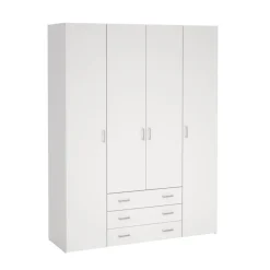 Kledingkast Harper Wit - 154x201x50 cm