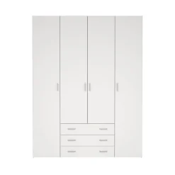 Kledingkast Harper Wit - 154x201x50 cm