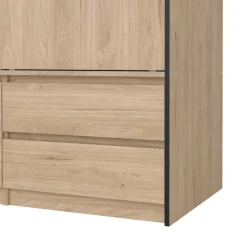 Kledingkast Jasper Eiken - 121x200x60 cm
