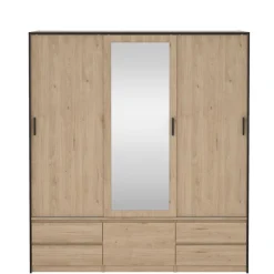 Kledingkast Jasper Eiken - 181x200x60 cm