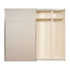 Kledingkast Legado Beige / Wit - 253x236x65 cm