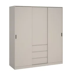 Kledingkast Luna Taupe - 177x201x60 cm
