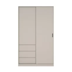 Kledingkast Luna Taupe - 119x201x60 cm