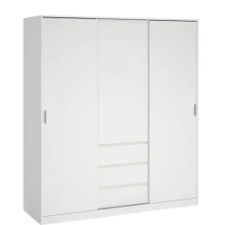 Kledingkast Luna Wit - 177x201x60 cm